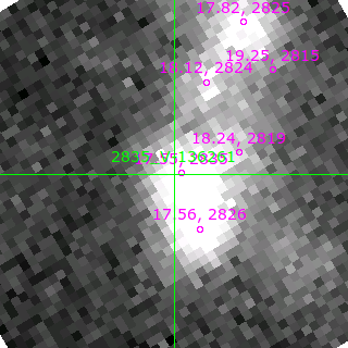 V-136261 in filter B on MJD  59161.070