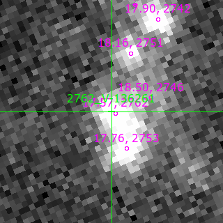 V-136261 in filter B on MJD  60504.380