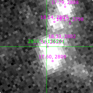 V-136261 in filter B on MJD  60556.240