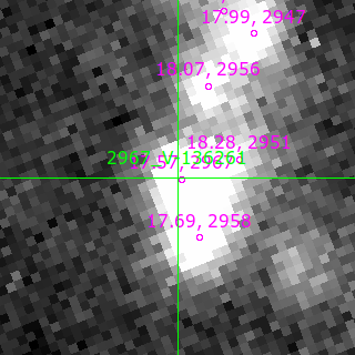 V-136261 in filter B on MJD  60651.140