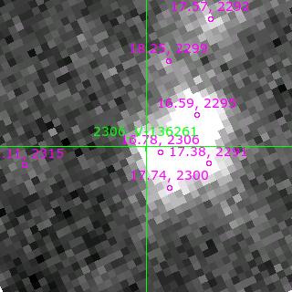 V-136261 in filter I on MJD  59879.120