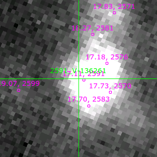 V-136261 in filter R on MJD  57964.350