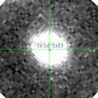 Var_83 in filter B on MJD  58420.100