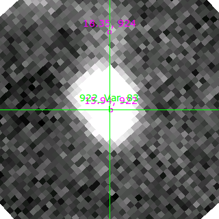 Var_83 in filter R on MJD  58672.390