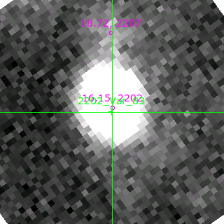 Var_83 in filter V on MJD  58812.220