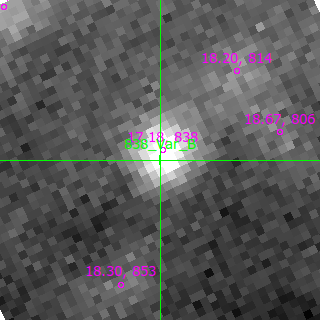 Var_B in filter R on MJD  60262.140