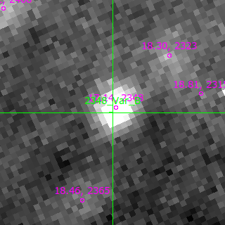 Var_B in filter R on MJD  60292.190