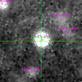 Var_B in filter V on MJD  60172.380