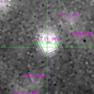 Var_B in filter V on MJD  60290.170